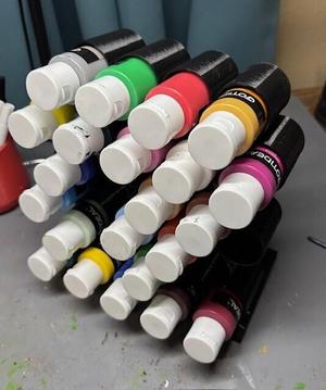 Paint Bottle Rack