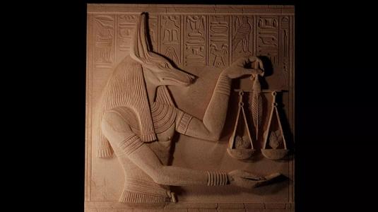 Anubis With His Scales CNC 3d Print High Relief Sand Casting
