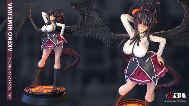 Akeno Himejima for 3D Printing