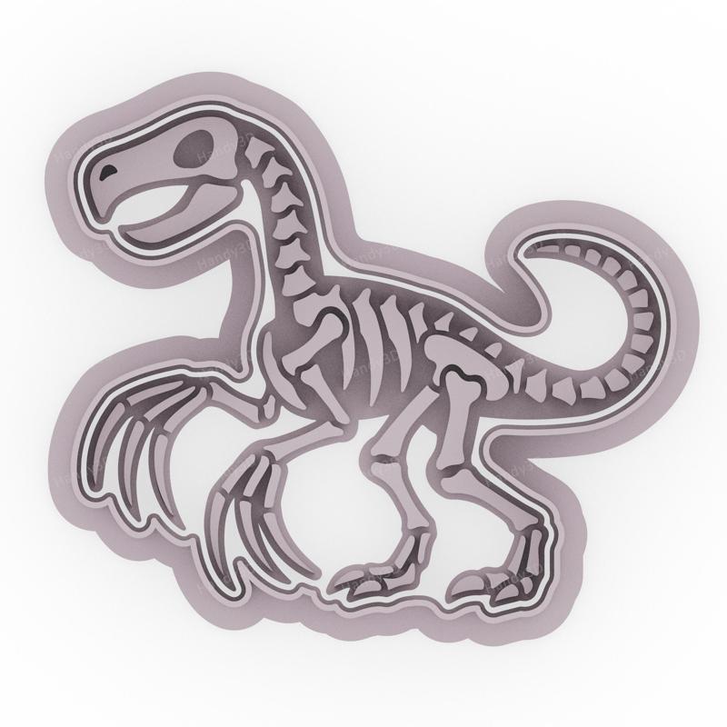 Therizinosaurus Skeleton Cookie Cutter - 8cm