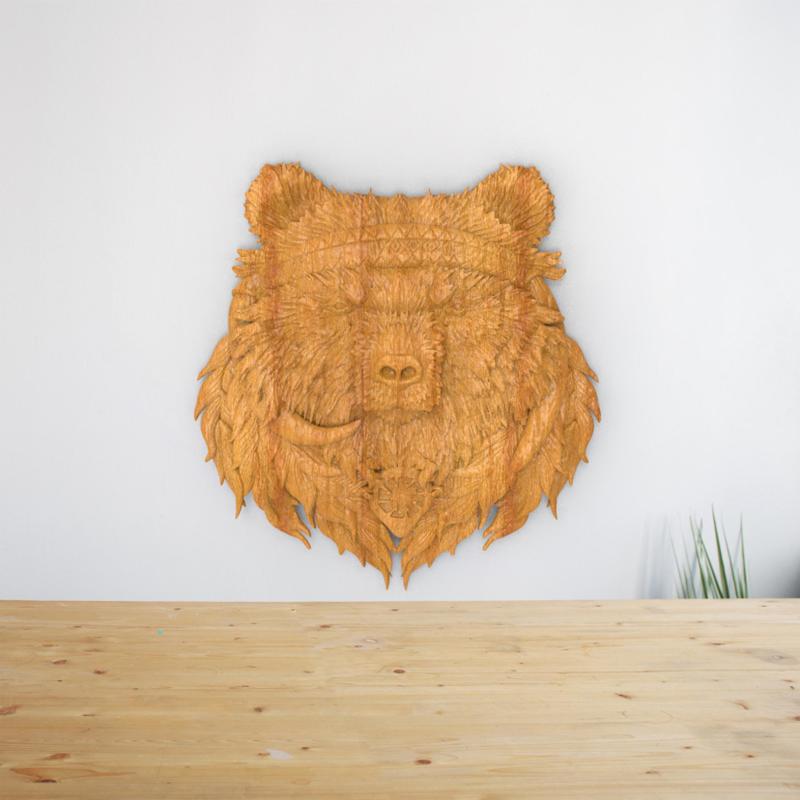 Bear - STL File For CNC Wood Carving, Cnc Router Files