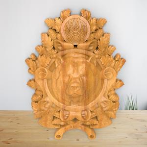Bear Head - STL File For CNC Wood Carving, Cnc Router Files