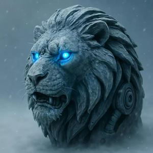 Majestic Lion Head 3D Model - Detailed Sculpture