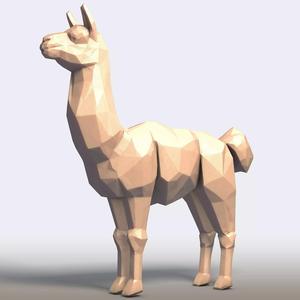 Llama Low Poly