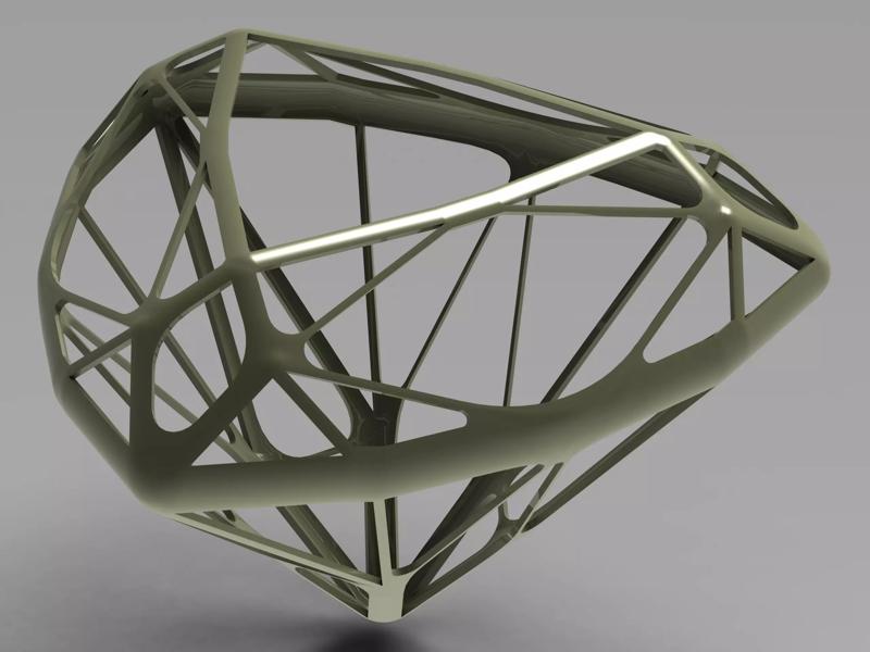Wireframe Shape Trillion Cut Diamond