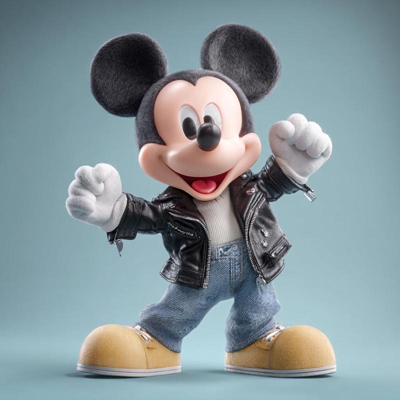 🎩🐭 Mickey Mouse – Classic & Cheerful 3D Printable Figure (One-Piece STL)