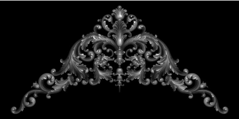 3d model of flowers and leaves