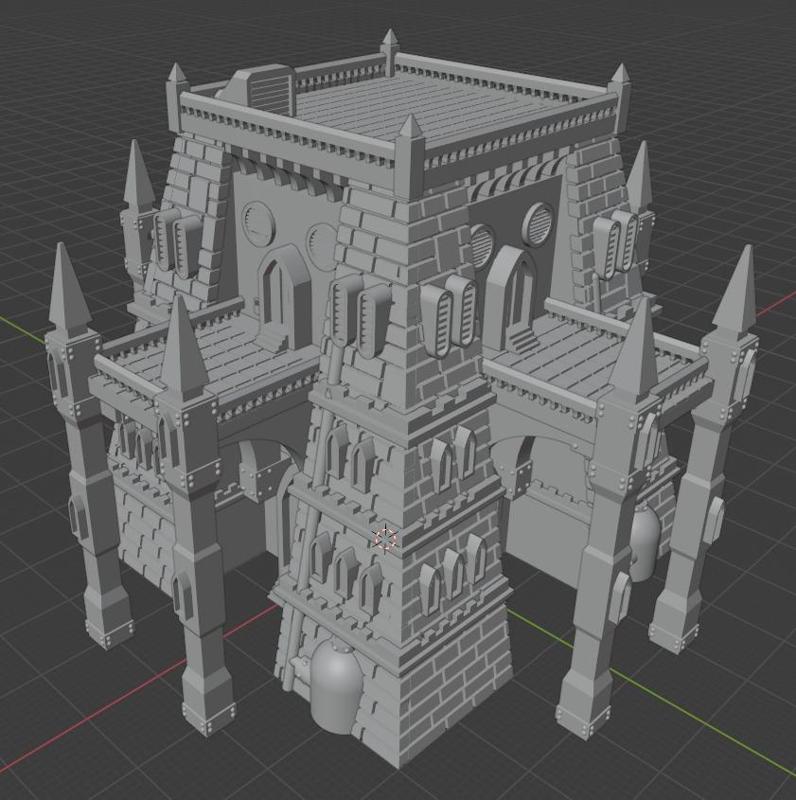 8mm Gothic Mech Tower