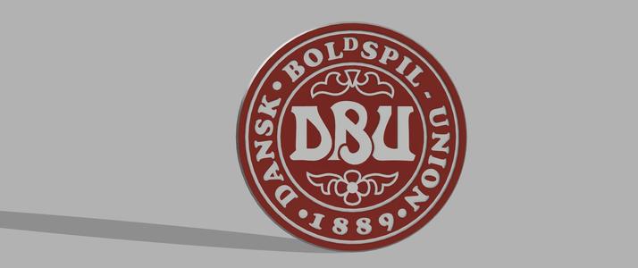 Denmark's Football Crest Coaster