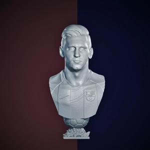 Lionel Messi 3d bust for printing