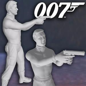 James Bond Roger Moore ActionFigure Custom 3D Print Model
