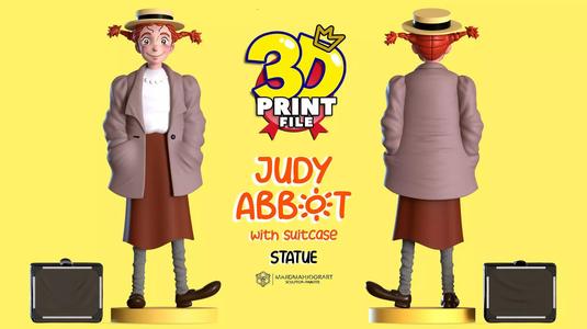 Judy abbott 3D model 3D printable with UV and textures