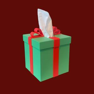 Christmas Present Tissue Box Cover