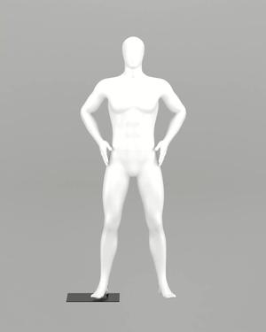 Male mannequin Heroic pose