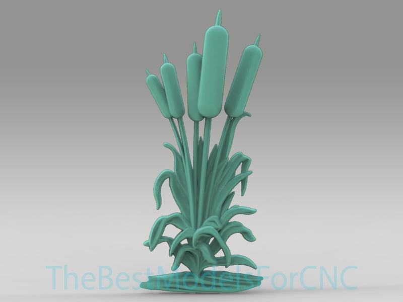 3D Model STL File for CNC Router Laser & 3D Printer Rush Plant