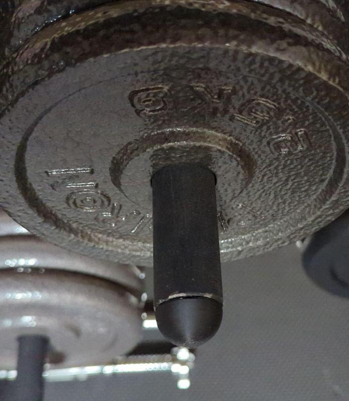 Round cap for 25mm weight plates holders