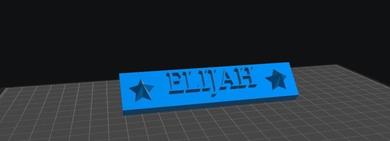 Elijah Nameplate