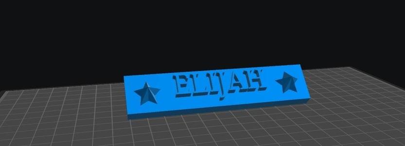 Elijah Nameplate