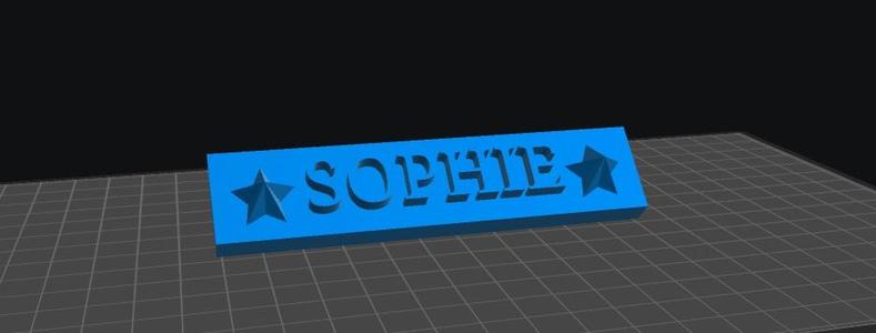 Sophie Nameplate