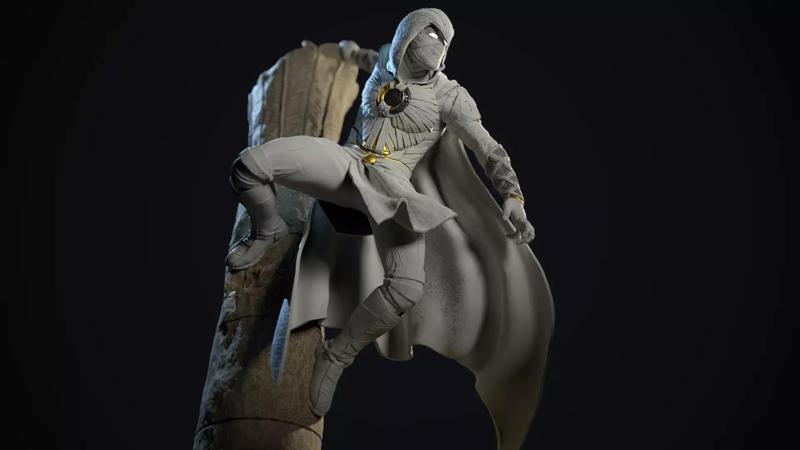 Moon Knight Statue 3d print ready