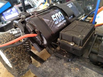 Tamiya CC02 - Battery tray and electronics mounting plate