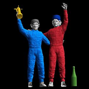 F1 CHAMPION DRIVERS TYPE SENNA AND ALAIN F1 90'.