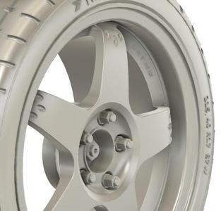 1/24 17x7.5 Rays RS Zero wheels for Subrau Impreza STI