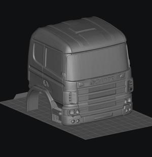 Scania 124C STL truck cab