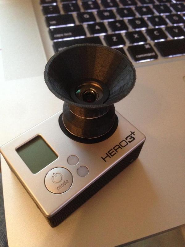 Gopro hood for Sunex DSL355A lens Hero 3+