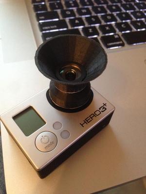 Gopro hood for Sunex DSL355A lens Hero 3+