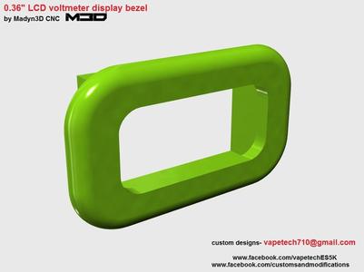0.36" LCD Voltmeter Bezel