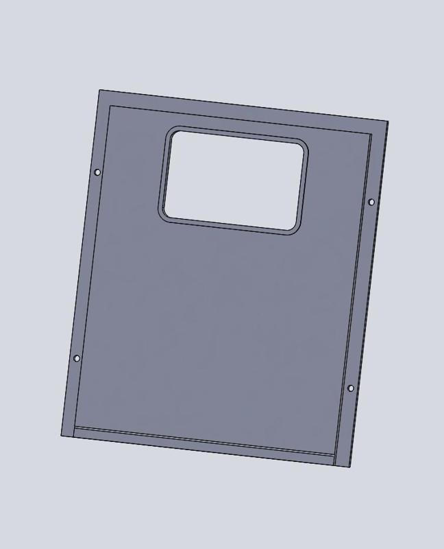 Tamiya King Grand Hauler Day Cab Conversion Back Panel Hatch clear window 1/14