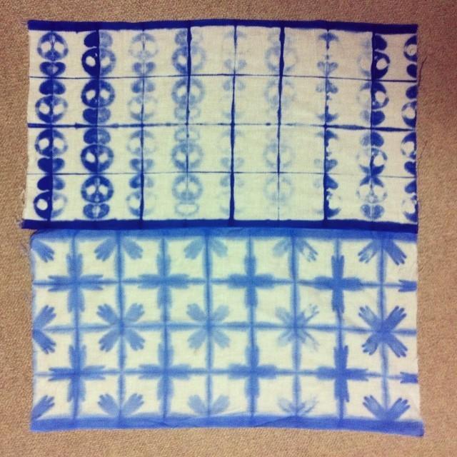 Cut line of Wooden pieces for Shibori, Tie Dye 
