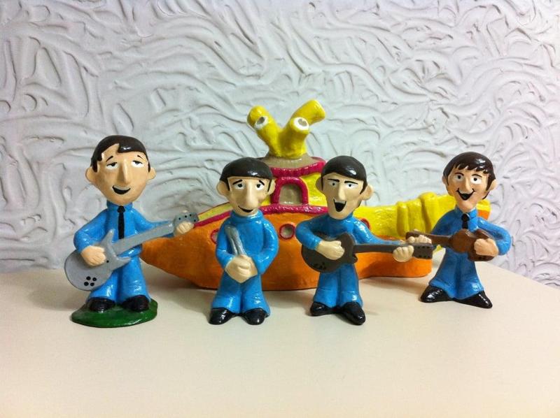 The Beatles and Yellow Submarine - clay-to-3d-scan