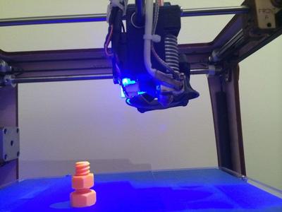 Ultimaker 1 E3D v6 Bowden mount Version 3 with build-in platform light