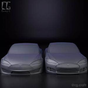 Tesla model S simplified decorative model