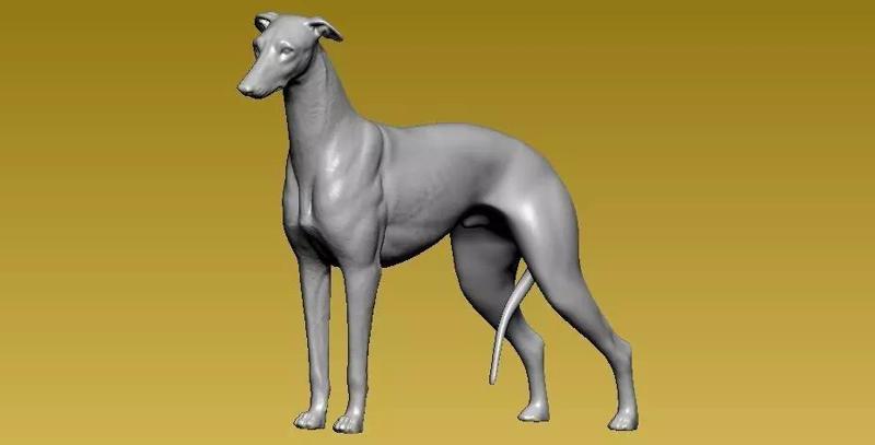 Grey Hound Statue -3D print