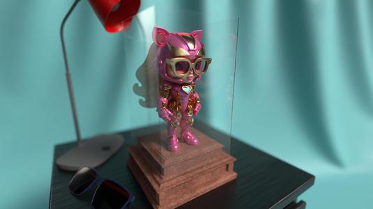 💖 Barbie Ironheart 💗 – Cute Pink Versace-Inspired 3D Printable Figure 🌸✨ (One-Piece STL) 🎨🖌️
