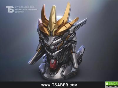 Gunbuster Portrait Bust