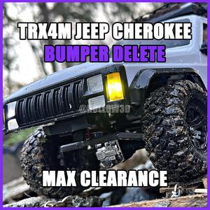 TRX4M INJORA JEEP CHEROKEE FRONT BUMPER DELETE (MAX CLEARANCE)