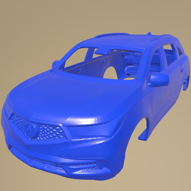 Acura MDX Sport Hybrid 2017 PRINTABLE CAR BODY