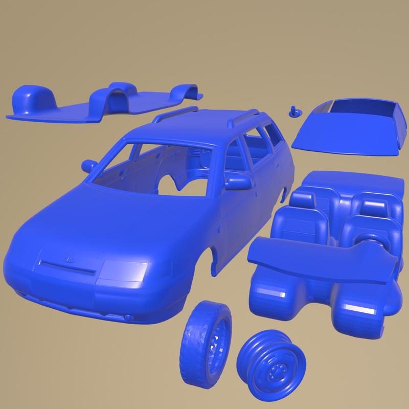 VAZ Lada 2111 wagon 1995 PRINTABLE CAR IN SEPARATE PARTS