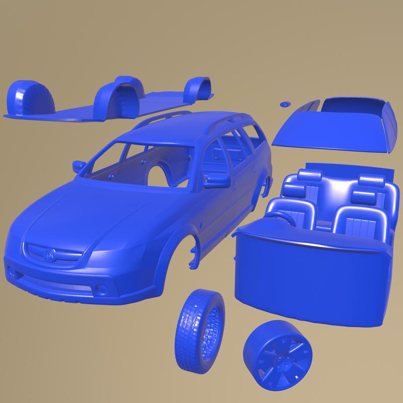 Holden Adventra LX6 2005 PRINTABLE CAR IN SEPARATE PARTS