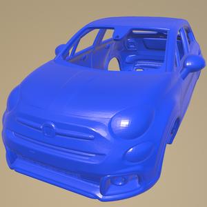 Fiat 500X Sport 2020 PRINTABLE CAR BODY