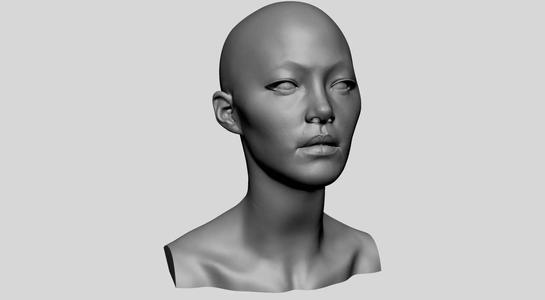 Female Head Printable v2