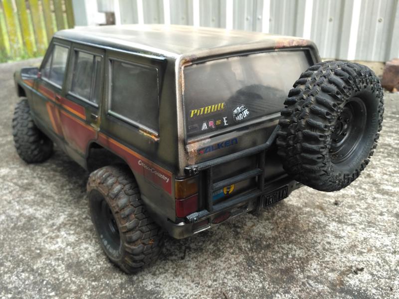 xj jeep cherokee - mk patrol spare tyre carrier