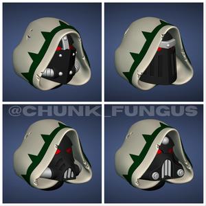 Fallen Space Knight Hooded Helmets