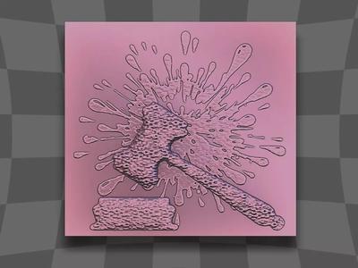 Hammer exploding for CNC or printing