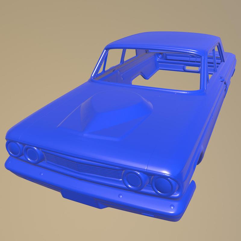 FORD FAIRLANE THUNDERBOLT 1964  PRINTABLE CAR BODY
