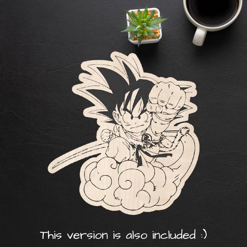 Goku Dragon Ball Figure Laser Cut File